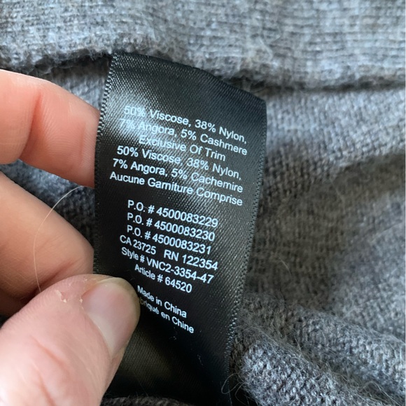 Azure Skies Gray Open Front Cardigan XS - Picture 4 of 6